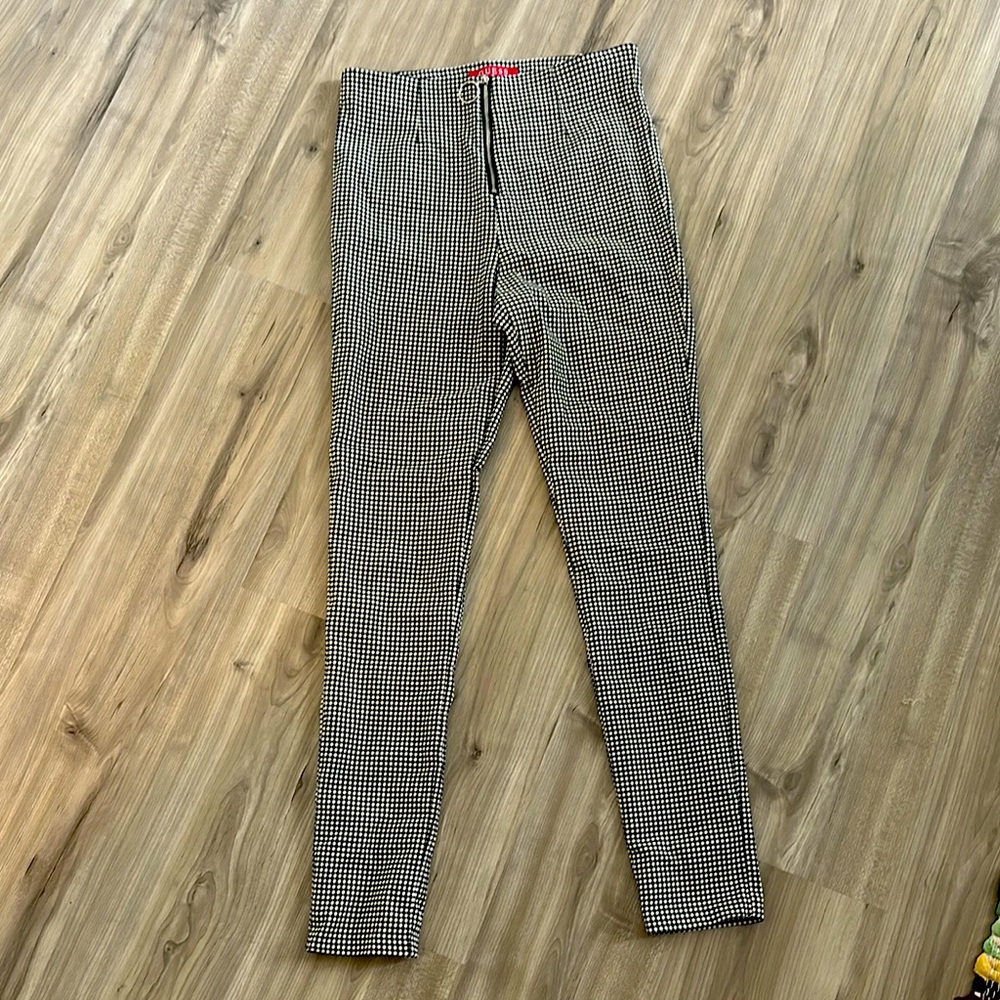 Women’s Black and White Checkered Pants